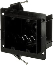 Carlon NG-236-V Outlet Box, New Work, 2 Gang, 3-1/2-Inch Length by 4-Inch Width by 3-1/4-Inch Depth, Black