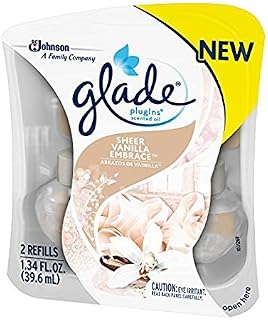 Glade PlugIns Scented Oil, Air Freshener Refills Sheer Vanilla Embrace (Pack of 1)