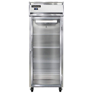 1FES-SA-GD Extra Wide Shallow Depth Single Section Reach In Glass Door Freezer by Continental Refrigerator – Commercial Grade
