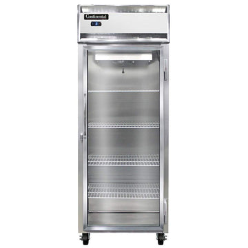 1FES-SA-GD Extra Wide Shallow Depth Single Section Reach In Glass Door Freezer by Continental Refrigerator – Commercial Grade
