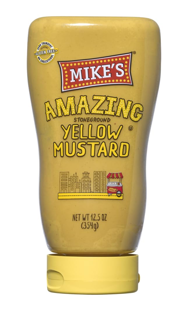 Yellow Mustard (12.5) by Mike's Amazing – 12.5 ounces, Model kehe-850018711432-1.67
