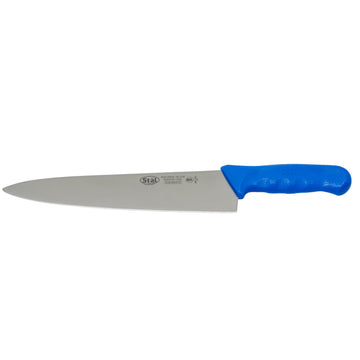 10" Blue Chef's Commercial-Grade Knife by Winco – 10", Stainless Steel, Blue, Model KWP-100U