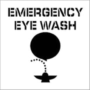 National Marker Corp. PMS227 Emergency Eye Wash Plant Marking Stencil