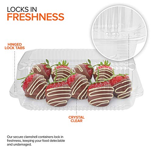 Stock Your Home 9" x 5" - 25 Count / Clear / 158.75 cubic_inches Serving Trays