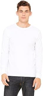 BELLA+CANVAS Unisex Jersey Long-Sleeve T-Shirt,White,XS
