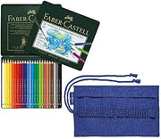 Faber-Castell 117524 – Lápices de acuarela ABLET DÜRER, estuche de metal de 24 unidades, incluye estuche de diseño