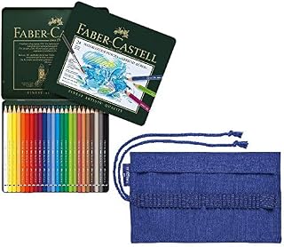 Faber-Castell 117524 – Lápices de acuarela ABLET DÜRER, estuche de metal de 24 unidades, incluye estuche de diseño