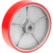 Polyurethane Wheel - Axle Size by Casters, Wheels & Industrial Handling – 12"L x 3"W x 12"H, Red, Model CW-1230-PSRB
