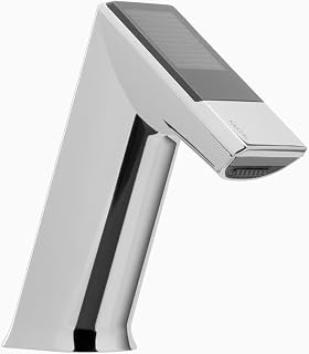 Sloan BASYS EFX-275 Solar Sensor Faucet, 0.5 GPM, Back-Check Tee, No TPL | Commercial sensor faucet, Mid-height deck mount, Solar/battery powered, Touch-free infrared sensor, One-tool service, 3324003