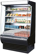 Turbo Air TOM48DX 48" Extra Deep Display Merchandiser with Automatic Condenser Cleaning System Advertising Panel Anti-Rust Coating Back-Guard and Attractive Glass Sides:
