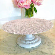 Ateco #612 12" Round, Cast Iron Base / White / 1 Cake Stands