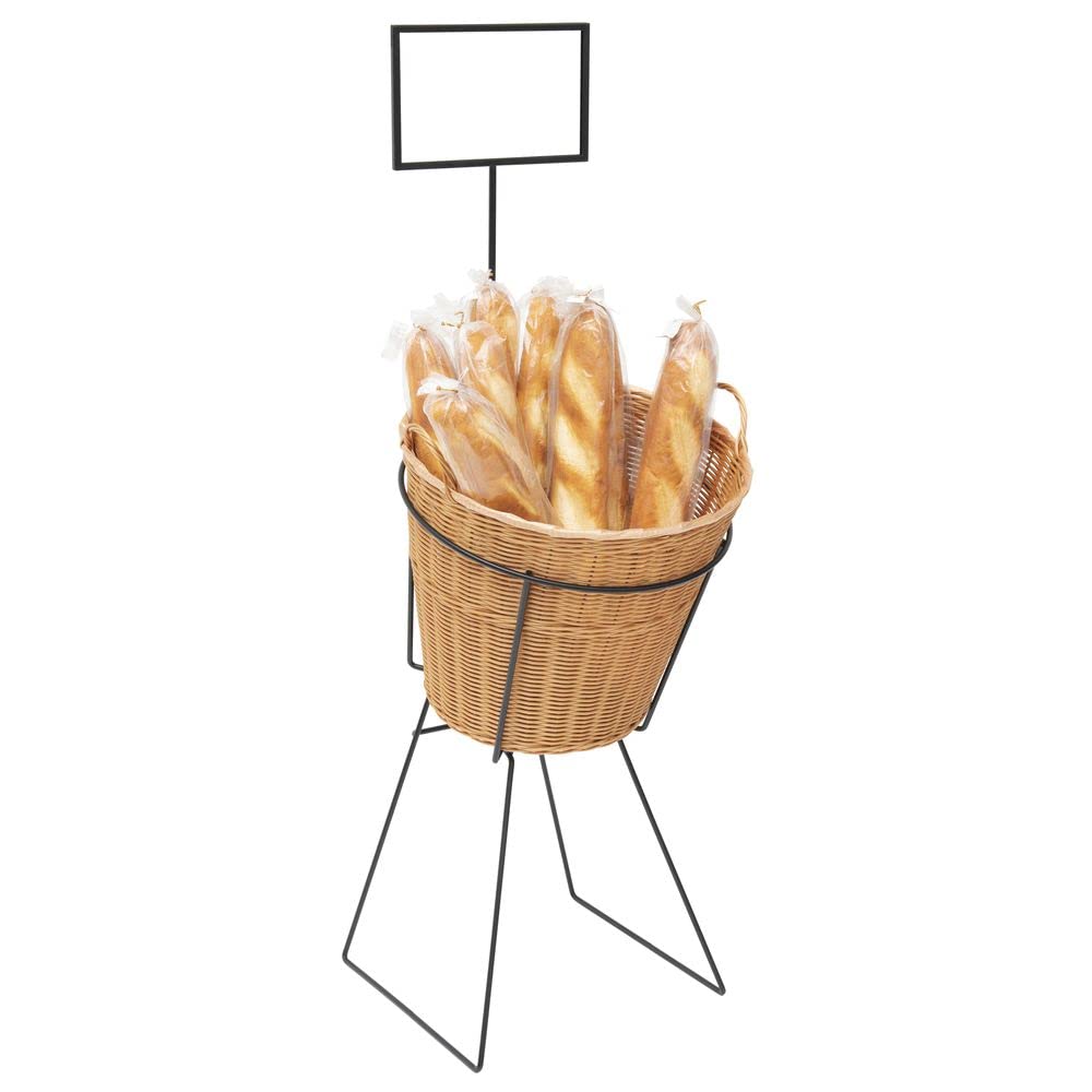 Single Natural Wicker Basket Display Set - 17"L x 18"W x 35"H by HUBERT – 17"L x 18"W x 35"H