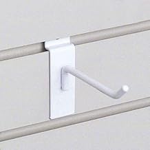 HUBERT® 4" Slatwall Hooks White