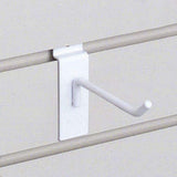 HUBERT® 4" Slatwall Hooks White by Retail Resource – Steel Wire, White, Model SSWH4W