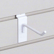 HUBERT® 4" Slatwall Hooks White by Retail Resource – Steel Wire, White, Model SSWH4W