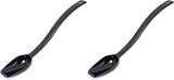 Carlisle FoodService Products Plastic Solid Spoon, 10 Inches, Black (Pack of 2)