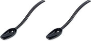Carlisle FoodService Products Plastic Solid Spoon, 10 Inches, Black (Pack of 2)