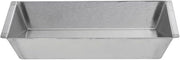 HUBERT Food Display Pan Stainless Steels with Rim Tapered - 12" L x 6" W x 2" H