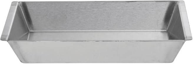 HUBERT Food Display Pan Stainless Steels with Rim Tapered - 12" L x 6" W x 2" H