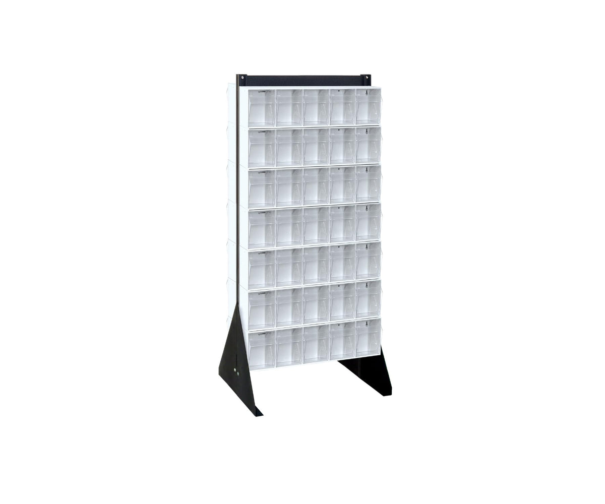 QUANTUM STORAGE SYSTEMS One Size / 14 White Tip Out Bins White 7H x 24W x 6D / White Open Storage Bins