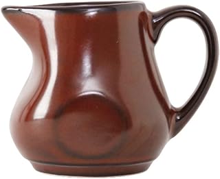 Tuxton GAR-100 Vitrified China Artisan Creamer, 4 oz, Red Rock (Pack of 12),