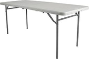 National Public Seating CMFIH Series 30" x 60" Fold-in-Half Folding Table, Grey (CMFIH3060)