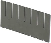 LEWISBins+ DV1070 Full Height Vertical Short Divider for Model DC2070 Box Container, Grey, 9.6" Length, 0.1" Width, 6.4" Height