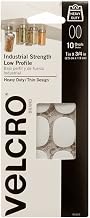 Velcro 91010 4 Pack 1 x 3/4 10 Pc. Industrial Strength Low Profile Spot, White