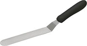 Winco 6 1/2" x 1 5/16" Black Plastic Spatula Offset