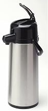 Service Ideas Eco-Air® 2.5L Glass-Lined Brushed Stainless Airpot with Lever Lid