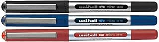 Uni-Ball EYE MICRO UB-150 MIXED PACK OF 3 [1 x Black, 1 x Blue, 1 x Red]
