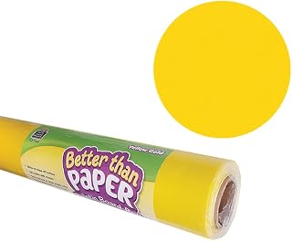 Teacher Created Resources Better Than Paper Bulletin Board Roll, 4' x 12', Yellow Gold, 4 Rolls