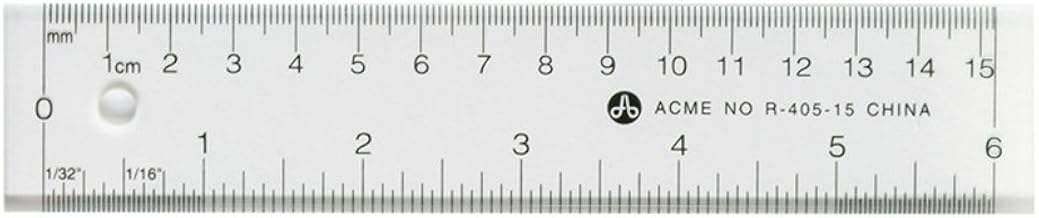 Westcott 6-Inch Acrylic Ruler (11244)