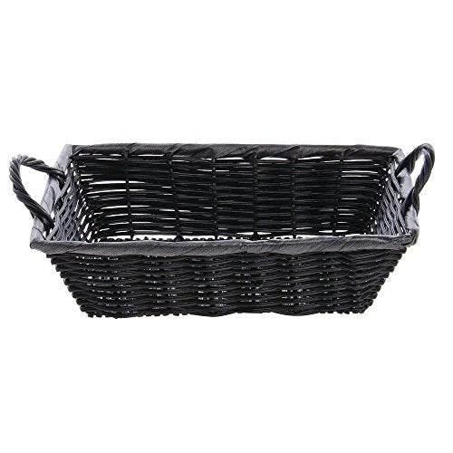 HUBERT Black / 8"Lx11"Wx3"H / Modern Shelf Baskets