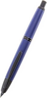 PILOT Vanishing Point Collection Refillable & Retractable Fountain Pen, Matte Blue Barrel, Extra Fine Nib (60595)