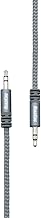 RoadKing 3.5mm AUX Auxiliary Audio Cable, 6' Reflective Braided Heavy-Duty Cord, Silver