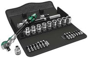 Wera 05004079001 8100 SC 9 Zyklop Imperial Speed Ratchet Set, 28 Piece, 1/2" Drive