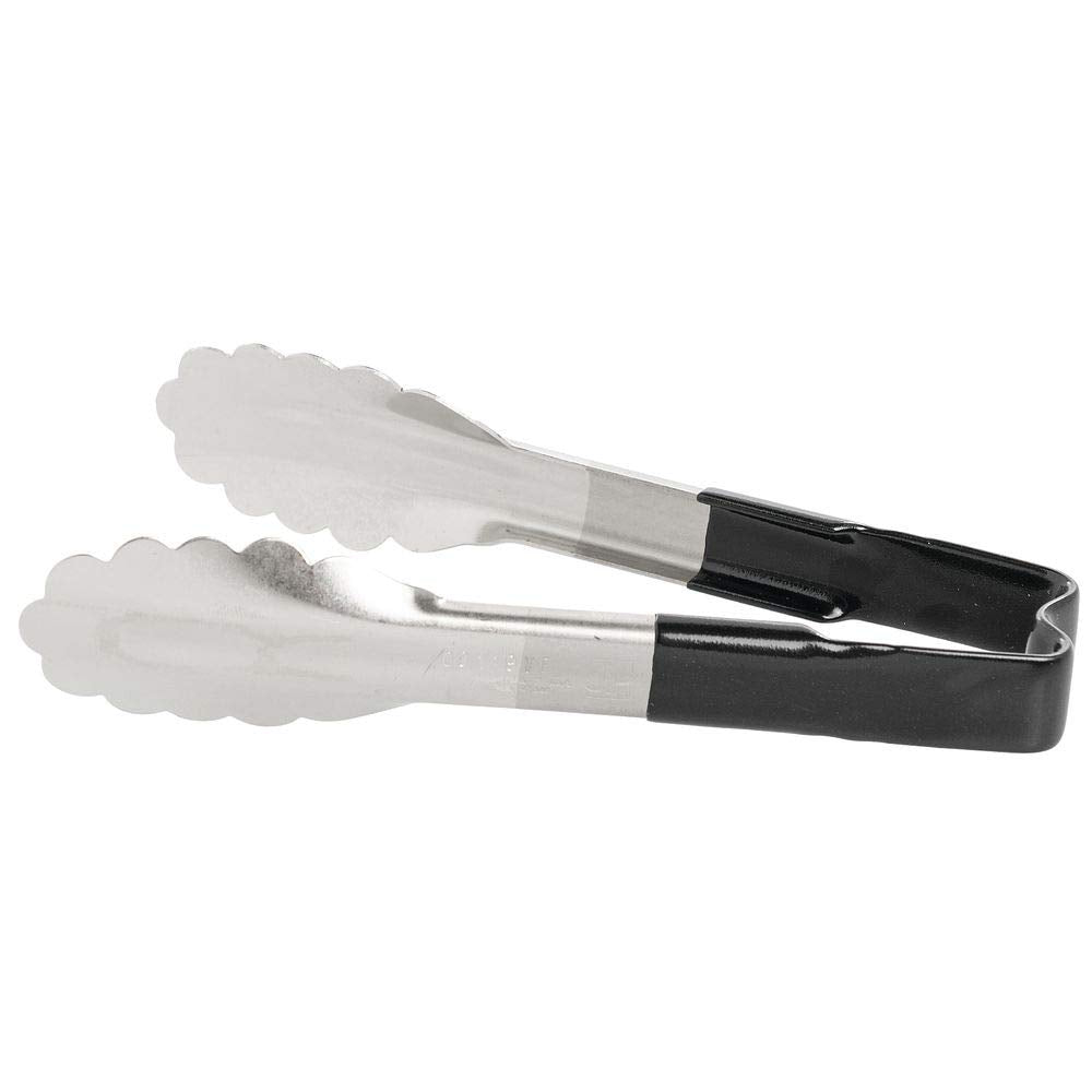 Kool-Touch Black Handled 6 Utility Tong" by Vollrath – Stainless Steel, Silver, Model 4780620