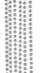 Kurt Adler 15 Feet x 12 MM Silver Bead Garland