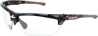 MCR Safety DM13H20PF Dominator DM3 2.0 Diopter Safety Glasses with Clear Lens