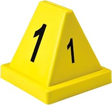 Global Industrial Numbered Pallet Control Cones, Four-Sided, Numbers 1-20