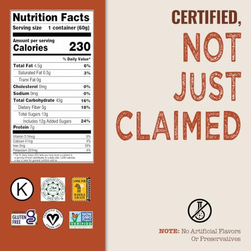 Modern Oats Vermont Maple / 2.6 Ounce (Pack of 12) / brown Breakfast Foods