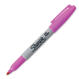 Fine Point Permanent Markers by Sharpie – 1 Count (Pack of 1), Body: Plastic, Tip: Felt or Fiber, Electric Pink, Model 1927338