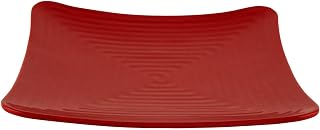 G.E.T. ML-63-RSP 10.25" Red Sensation, Melamine Square Plate, Break Resistant, Dishwasher Safe (Qty 1)