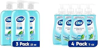 Dial Body Wash Spring Water Pack of 3 and Antibacterial Hand Soap Spring Water Pack of 4 Bundle