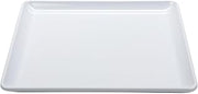 G.E.T. 6" White Square Midtown Melamine Plate (Set of 12)