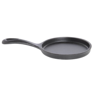 Round 5 Cast Iron Skillet with Handle by World Tableware – 5.0 cubic_inches, Cast Iron, Black, Model CIS-15