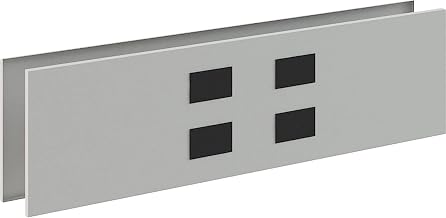 Interion Modular Partition Raceway Power Kit with Data for Desktop Raceway, 30"W