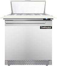 DL32-8C-FB Designer Line Sandwich Unit, 32" W, With 8 Pan Top Openings, 19" Cutting Board & Front Breathing