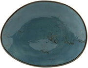 Tuxton GGE-650 TuxTrendz Artisan Geode Ceramic Plate, 8", Azure Teal (Pack of 12)